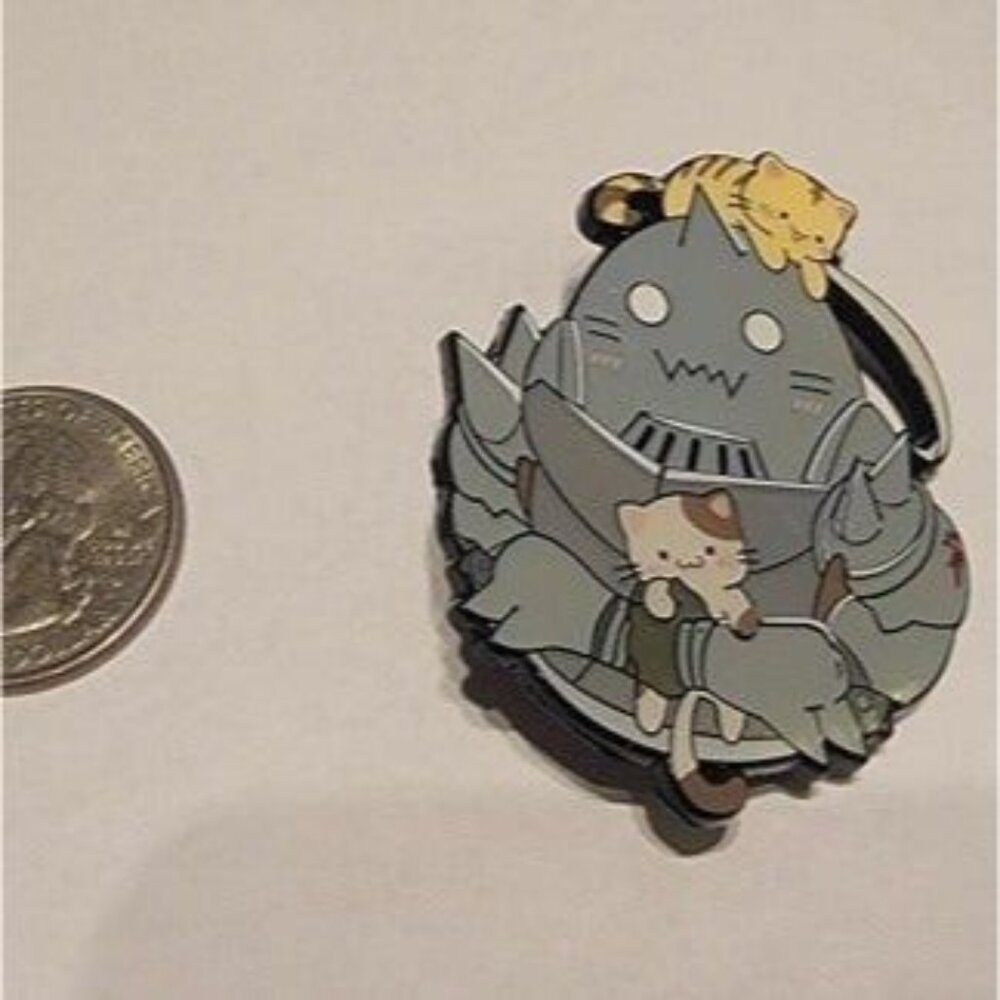 Alphonse Elric with Kittens Enamel Pin - Fullmetal Alchemist Collectible - Picture 5 of 6